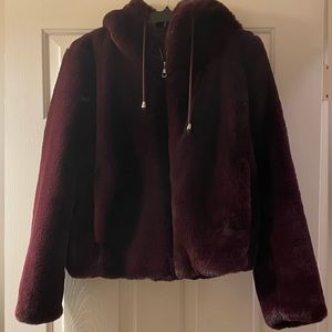 Rachel Zoe Women’s Faux Fur Bomber Jacket